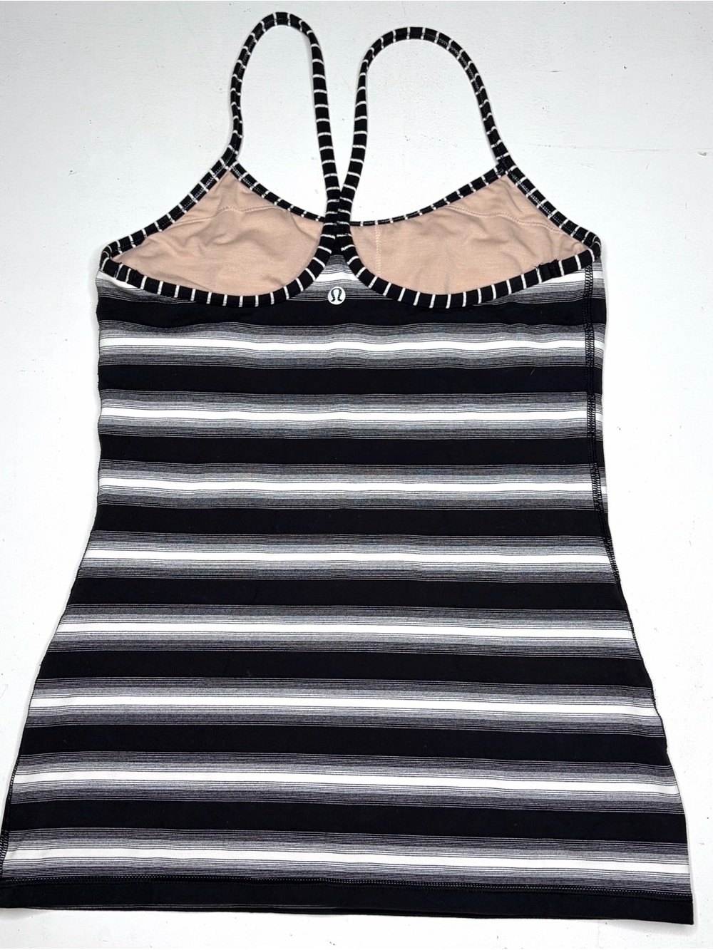 Lululemon Power Y Striped Tank Sz 8